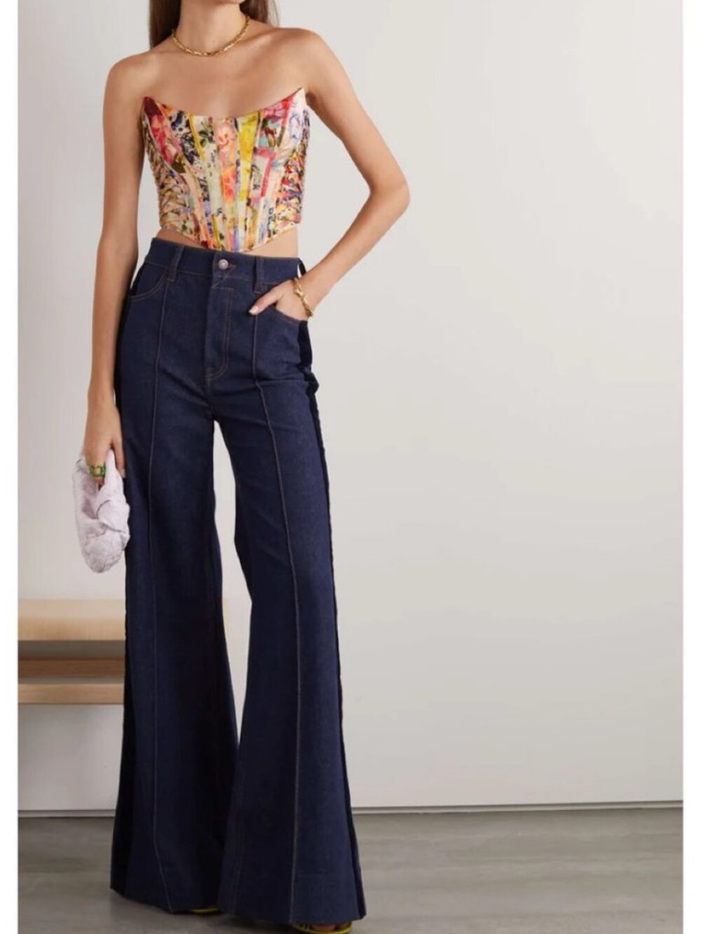 Zimmermann Wonderland Strapless Floral Corset Top Size 0P - Picture 2 of 6